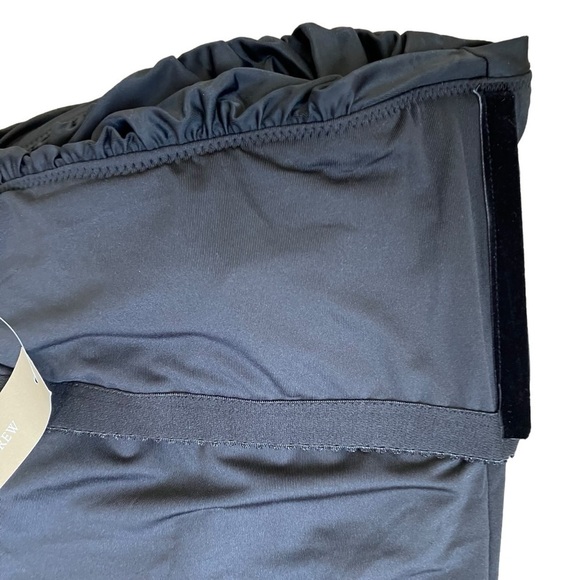 NWT J.Crew Draped Blouson One Piece Swimsuit Strapless Black Plus Size Sz 22 - Picture 12 of 16